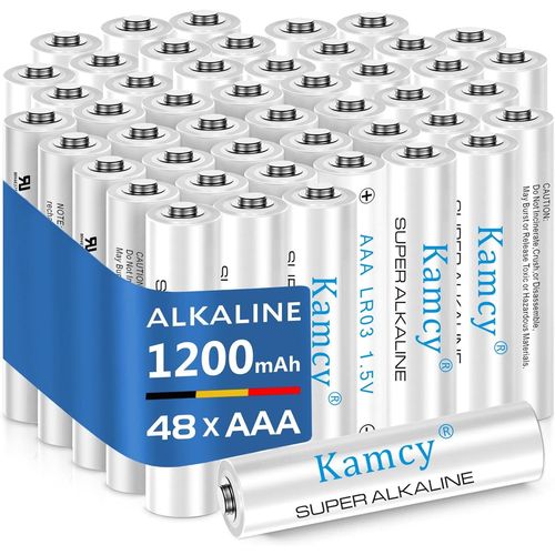 MONDODIGITALE-Piles Aaa Alcalines, Lot De 48 - Pile Aaa 1,5V Lr03 - Petite Pile Anti-Fuite, Anti-Corrosion Idéale Pour Un Usage Quotidien