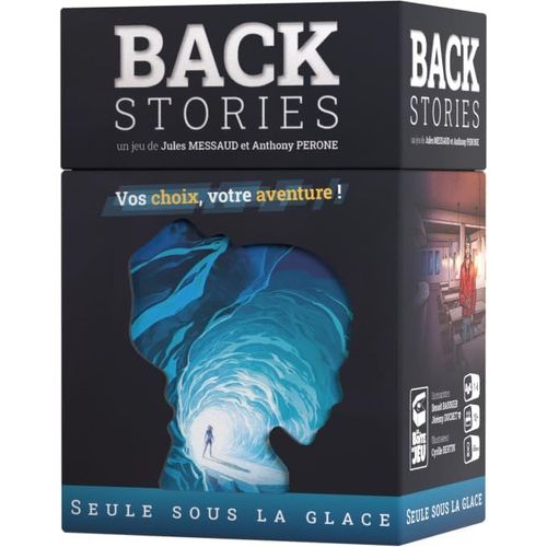 Mondodigitale-Backstories-Seule Sous La Glace-Jeu De Société D'aventure-Jeu D'exploration Et D'énigmes-Aventure Épique-Escape Game-Dès 10 Ans-1 À 6 Joueurs-La Boîte De Jeu -
