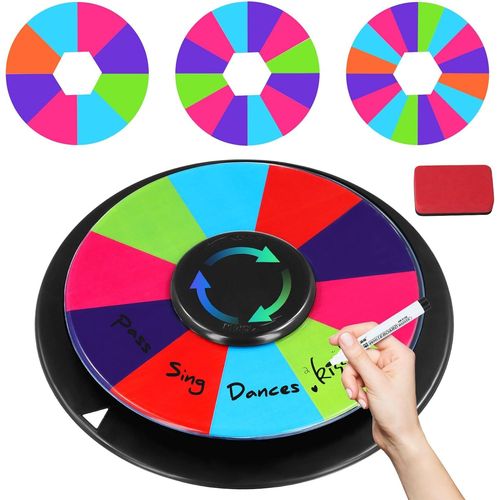 MONDODIGITALE-1 Ensembles Plateau Tournant De Jeu,Ktv Jeu À Boire Petit Plateau Tournant,Roue De La Fortune,Idéale Pour Les Réunions De Famille, Les Jeux De Fortune, Les Carnavals