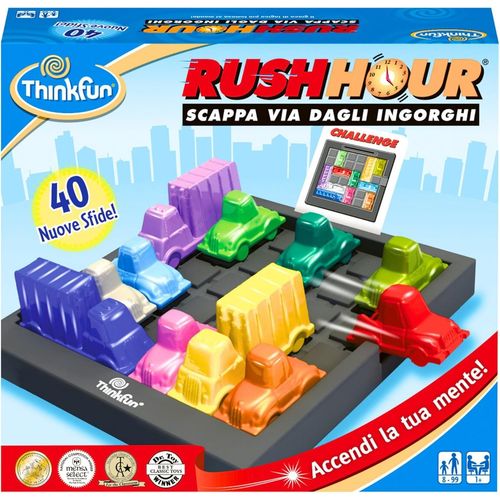 Mondodigitale-Rush Hour-Traffic Jam Logic, Brain & Challenge Game-Stem Toys For Boys & Girls Age 8 Years Up-2022 Version