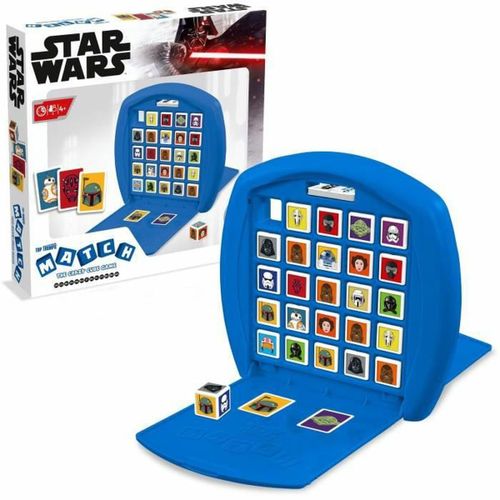 Mondodigitale-Winning Moves-Match Star Wars-Jeu De Société-Jeu De Voyage-Aligne 5 Cubes Pour Gagner-A Partir De 4 Ans-2 Joueurs-Version Française