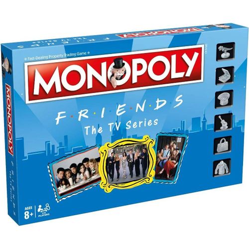 Mondodigitale-Jeu De Société Monopoly Version Anglaise-Amis-2+ Joueurs-À Partir De 8 Ans-Édition Friends