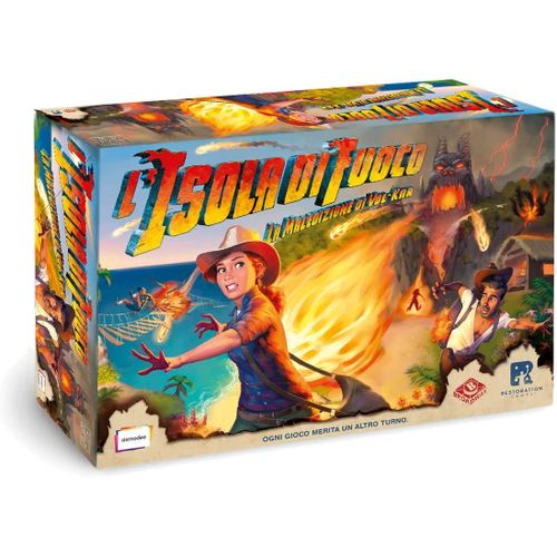 Mondodigitale-8271 L'île Infernale Jeu De Société, Version Italienne