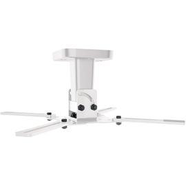 MONDODIGITALE-Support Plafond Blanc Pro 100 Pour Vidéoprojecteur-Rotation À 360°-Inclinaison À 45°-Poids Maximum Supporté : 15Kg