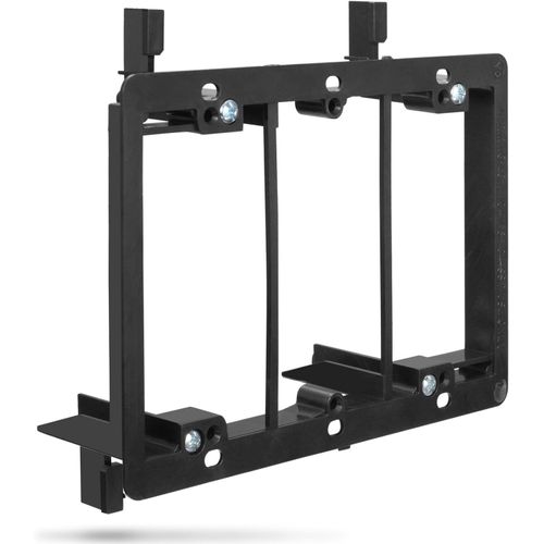 MONDODIGITALE-Basse Tension Support De Montage Câble Plaque Murale [3-Gang], Low Voltage Wall Plate Mounting Bracket,Entrée Sortie Plaque Murale, Pour Hdmi, Coaxial Cable, Sortie, Mur Prise, Fils (Lot De 1)