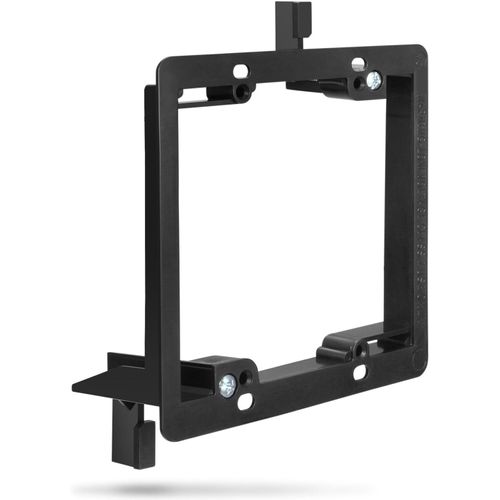 MONDODIGITALE-Basse Tension Support De Montage Câble Plaque Murale [2-Gang], Low Voltage Wall Plate Mounting Bracket,Entrée Sortie Plaque Murale, Pour Hdmi, Coaxial Cable, Sortie, Mur Prise, Fils (Lot De 1)