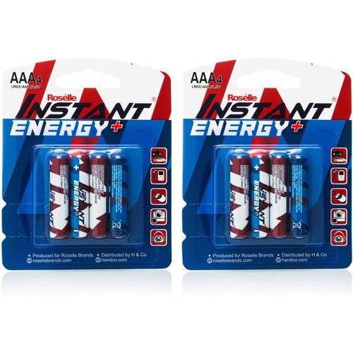 MONDODIGITALE-Instant Energy Plus Lot De 8 Piles Aaa Lr03/Am4/1,5 V