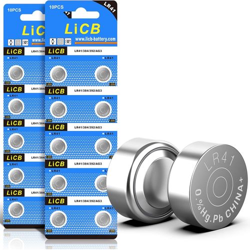 MONDODIGITALE-Lot De 20 Piles Bouton Lr41 Ag3 Sr41W 392-1,5 V-Pile Alcaline-Durée De Vie : 3 Ans