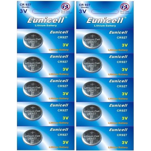 MONDODIGITALE-Lot De 10 Piles Bouton Au Lithium Cr927 3 V 30 Mah (2 Paquets De 5 Piles)