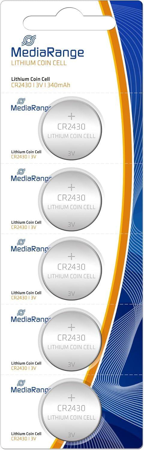 MONDODIGITALE-Mrbat137 Piles Bouton Au Lithium Cr2430 5 Pièces 3 Volt