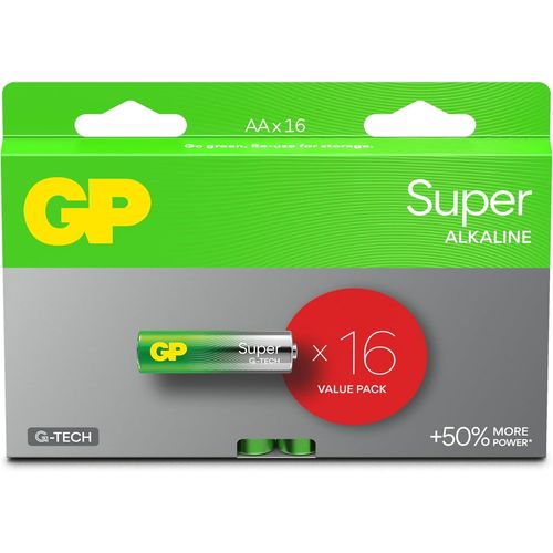 MONDODIGITALE-Piles Aa-Lot De 16 | Super | Piles Stilo Aa Alcaline De 1,5 V/Lr06-Longue Durée De Vie