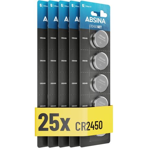 MONDODIGITALE-25X Pile Cr2450 3V Lithium-Pile Cr 2450 Étanches & Longue Durée-Pile 2450 Lithium 3V,Piles Cr2450,2450 3V Lithium,Piles 2450