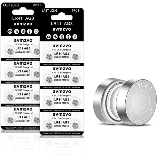 MONDODIGITALE-Lr41 Lot De 16 Piles Bouton Lr41 Lr41 Sans Mercure,1,5 V,392/Sr41/192 ¿Garantie 3 Ans¿ (Lr41-16)
