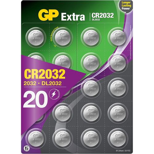 MONDODIGITALE-Piles Cr2032-Lot De 20 | Extra | Bouton Lithium Cr 2032 3VHaute Performance Pour Dispositifs Portables Et Médicaux,Porte-Clés Et Balances