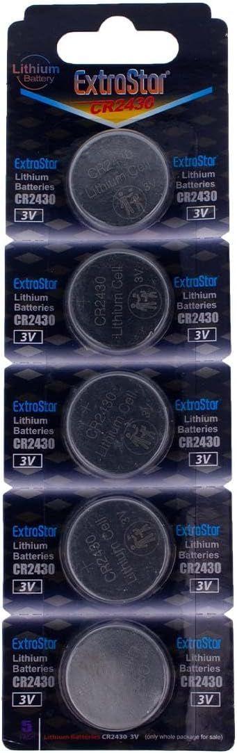 MONDODIGITALE-Cr2430 Lot De 5 Piles Bouton Lithium 3 V