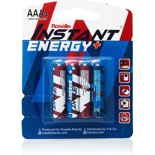 MONDODIGITALE-Instant Energy Plus Lot De 4 Piles Aaa Lr03/Am4/1,5 V