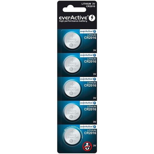 MONDODIGITALE-Cr2016 Lot De 5 Piles Bouton Au Lithium 3 V