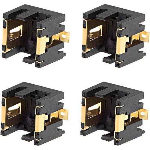 MONDODIGITALE-Lot De 4 Porte-Piles Horizontaux Ag13/Lr44 Noir