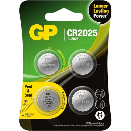 MONDODIGITALE-Cr2025-Lot De 4 | Lithium | Piles Au Lithium Bouton Cr 2025 3V-Longue Durée De Vie