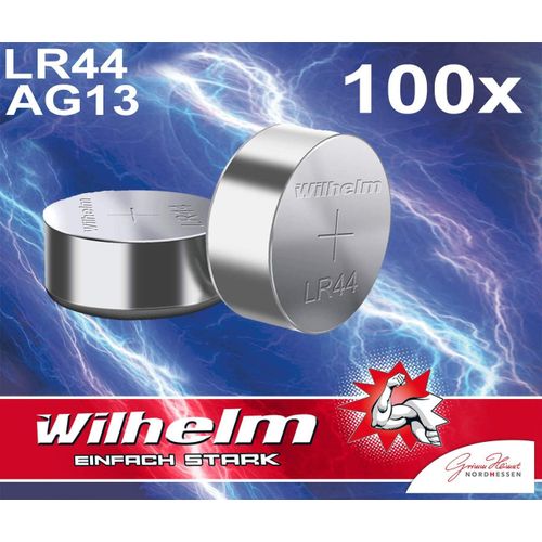 MONDODIGITALE-357 Lr1159 Lot De 100 Piles Bouton Alcalines Ag13/V13Ga Lr44 165 Mah 1,5 V
