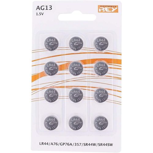 MONDODIGITALE-Lot De 12 Piles Alcaline Ag13 1,5V,Pile Bouton Au Lithium Alcaline,Lr44,A76,Gp76A,357,Sr44W,Sr44Sw