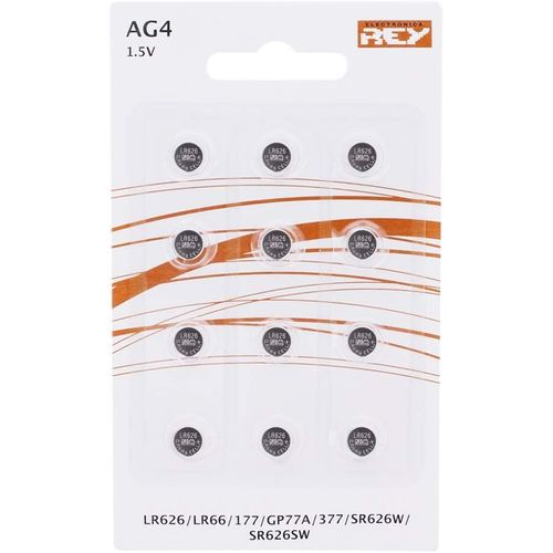 MONDODIGITALE-Lot De 12 Piles Alcaline Ag4 1.5V,Pile Bouton Au Lithium Alcaline,Lr626,Lr66,177,Gp77A,377,Sr626W,St626Sw
