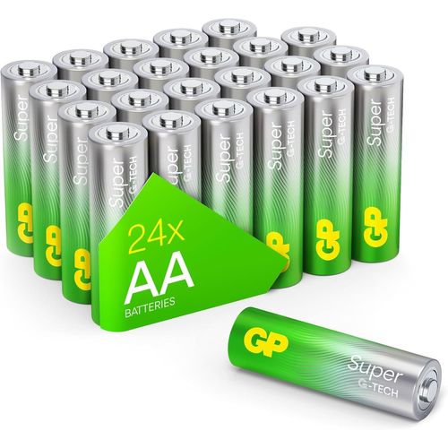 MONDODIGITALE-Lot De 24 Piles Alcalines Super Mignon (Aa) 1,5 V