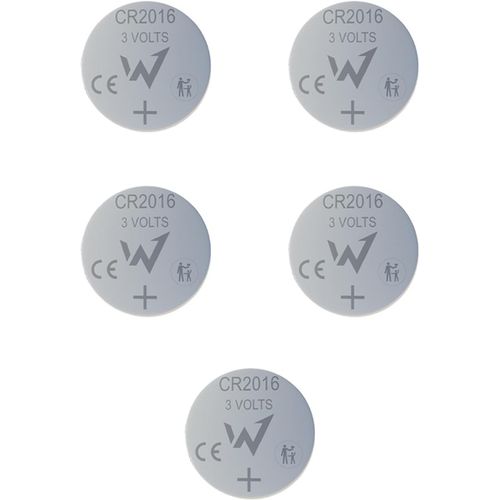 MONDODIGITALE-Onder Full Energy-Piles Boutons Cr2016 Lithium 3V Longue Durée-Pack De 5 Piles-Emballage Sécurisé-Idéales Pour Les Petits Appareils Électronique.