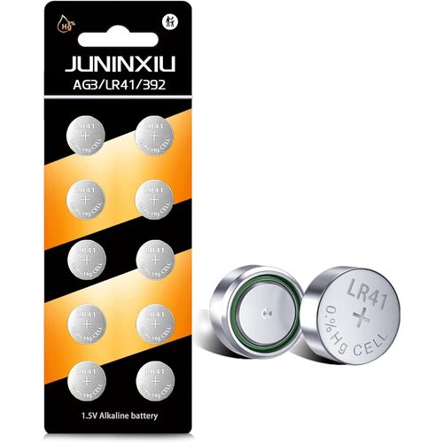 MONDODIGITALE-Lot De 10 Piles Bouton Alcalines Lr41 L736F Ag3 Lr41/192/Ag3/V3Ga/L736H 1,5 V