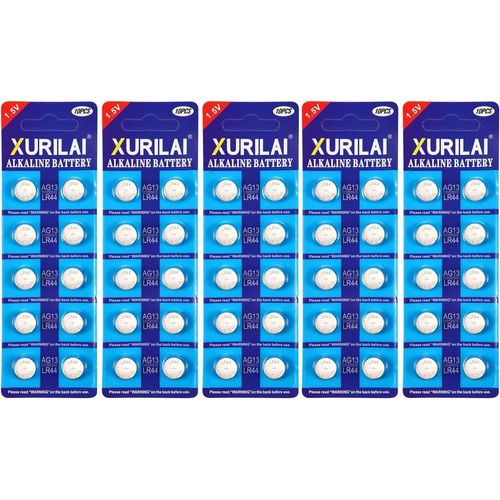 MONDODIGITALE-Lr44 Ag13 Alcaline 1.5 V Bouton Pile(50 Pièces)