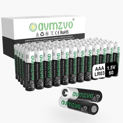 MONDODIGITALE-Lot De 60 Piles Alcalines Aaa,Lr03,1,5 V,Longue Durée,Puissantes,Peuvent Être Utilisées Pour Les Jouets,Les Réveils Et Autres Appareils Électroniques