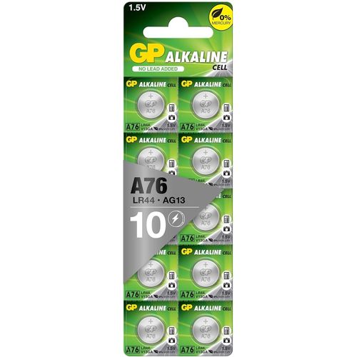 MONDODIGITALE-A76F-2C10 Pile De Bouton Lr44 A76/Ag13),De La Marque ,Multipack De Cartouches Avec 10 Unités,1,5 V,Sans Mercure
