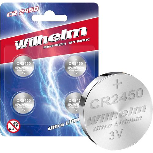 MONDODIGITALE-Cr2450-Lot De 4 Piles Bouton Au Lithium-3 V-600 Mah-Diamètre 24,5 X 5 Mm-Dl 2450