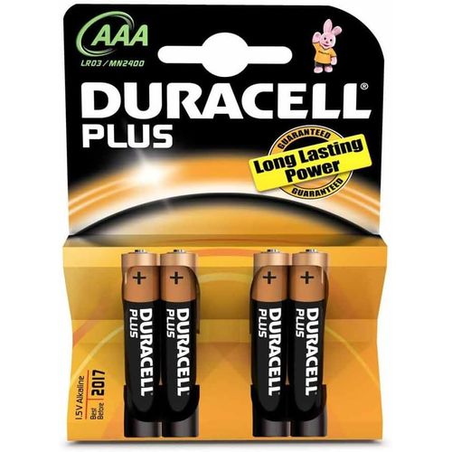 MONDODIGITALE-Duracell Plus Lot De 4 Piles Alcalines Aaa 1,5 V