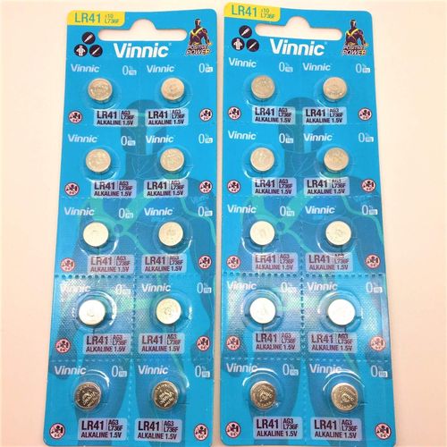 MONDODIGITALE-Lot De 20 Piles Ag3 L736F Lr41 Alcaline 1,5V