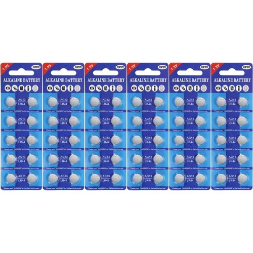MONDODIGITALE-Lot De 60 Piles Bouton Alcalines Ag13 Lr44 1,5 V Sans Mercure (357/357A/L1154/A76/Gpa76)