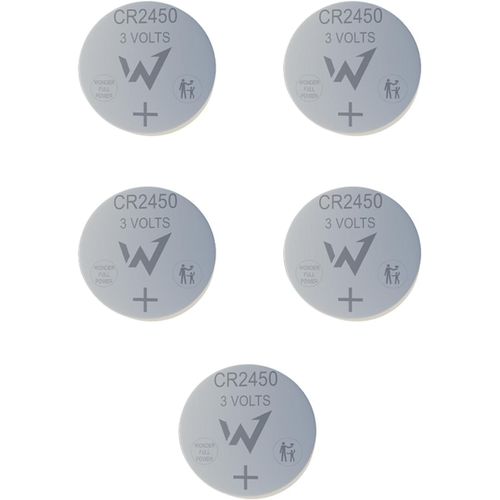 MONDODIGITALE-Onder Full Energy-Piles Boutons Cr2450 Lithium 3V Longue Durée-Pack De 5 Piles-Emballage Sécurisé-Idéales Pour Les Petits Appareils Électronique.