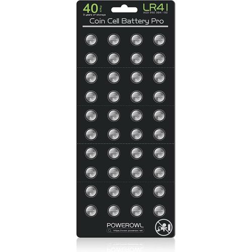 MONDODIGITALE-40 Pack Lr41 Ag3 L736 392 384 192 Pile 1,5 V Piles Bouton Bouton [Cellules Mises À Jour,Plus Durables]