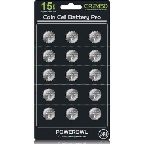 MONDODIGITALE-Piles Cr2450 Haute Capacité (Paquet De 15) Piles Au Lithium 3V,10 Ans Sans Fuite,Longue Durée Cr 2450¿