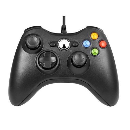 Nouveau Contrôleur De Jeu Filaire Xbox360 Accessoires De Jeu Pour Ordinateur Pc Usb En Gros Contrôleur Filaire Xbox | Accessoires Compatibles-Noir