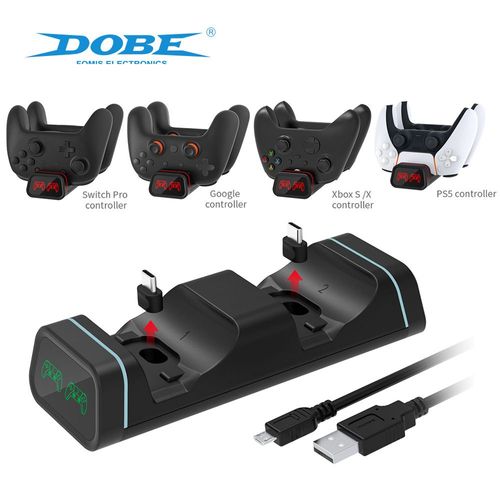Station De Charge Double Pour Manette Xbox Series X/S Station De Charge Pour Manette Ps5 Station De Charge Pour Manette Nspro Base De Charge Google Cloud | Accessoires Compatibles