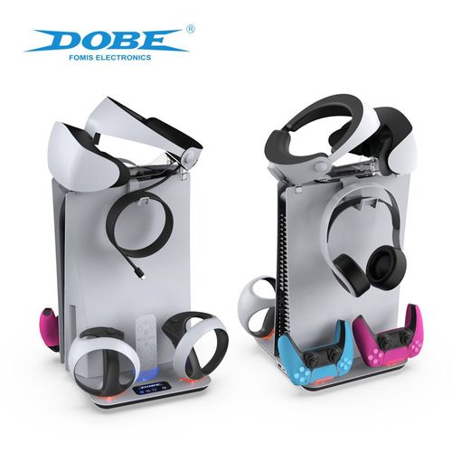 Base De Refroidissement Multifonction Ps5 Psvr2 Poignée De Chargement Support De Rangement Pour Casque Vr Support Pour Casque Tp5-3513 | Accessoires Compatibles