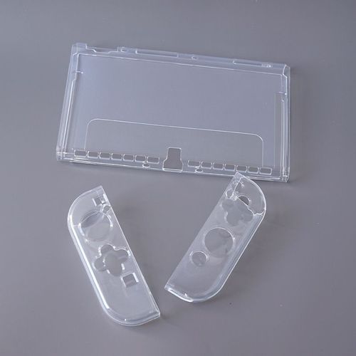 Housse De Protection Nintendo Switch Oled En Silicone Transparent Givré Tpu Souple Accessoires De Console De Jeu Ns | Accessoires Compatibles-Coque Souple Transparente En Tpu Oled