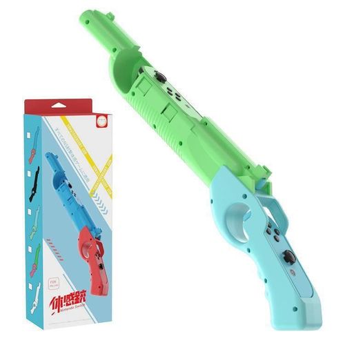 Nintendo Switch/Oled Pistolet Somatosensoriel Tir Ns Pistolet Poignée Pistolet Jet Warrior Tir Pistolet Oled Universel | Accessoires Compatibles-Animal Crossing Vert Et Bleu