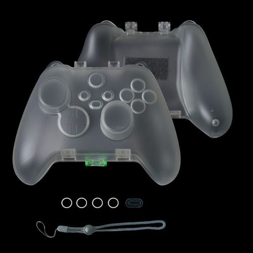 Boîte De Rangement Pour Manette Switch Pro/Ps5/Xbox, Coque Rigide Antichute, Poignée Portable, Étui De Protection, Coque Pc | Accessoires Compatibles-Boîte De Rangement Pour Manette Xbox (Blanc Tran
