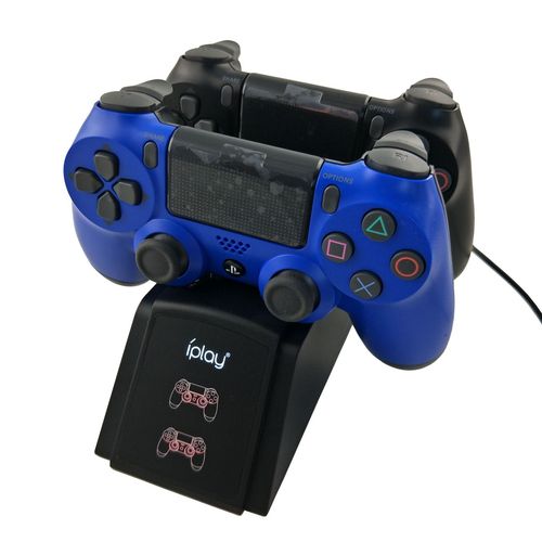 Chargeur Double Pour Manette Sans Fil Ps4 Avec Éclairage Led Interface De Terminal De Chargeur Double Pour Manette De Jeu Ps4 | Accessoires Compatibles