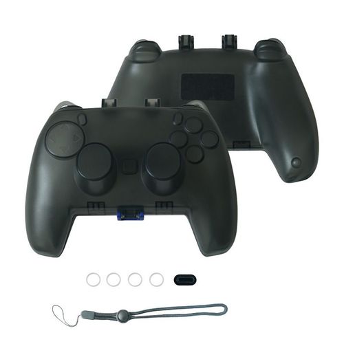 Boîte De Rangement Pour Manette Switch Pro/Ps5/Xbox, Coque Rigide Antichute, Poignée Portable, Étui De Protection, Coque Pc | Accessoires Compatibles-Boîte De Rangement Pour Manette Ps5 (Noir Transp