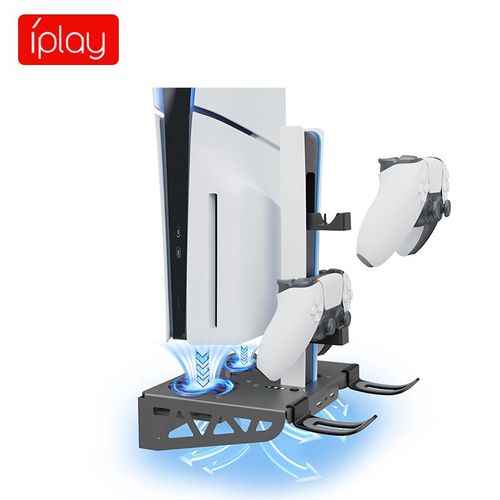 Support Mural De Ventilateur De Refroidissement Pour Console Ps5pro/Ps5slim, Poignée Ps5, Chargeur, Casque, Support De Rangement Vr | Accessoires Compatibles