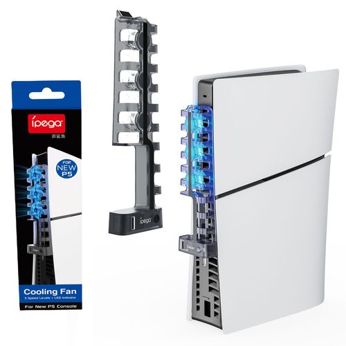 Ventilateur Arrière De Refroidissement Ps5 Slim Ventilateur De Refroidissement De Console Ps5 Slim Lumière Bleue Pg-P5s005 | Accessoires Compatibles
