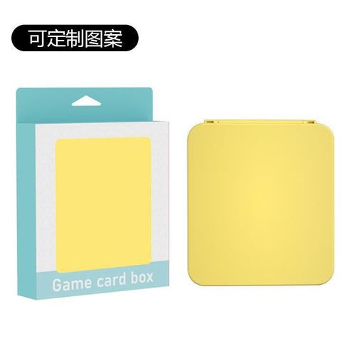 Convient Pour Nintendo Switch/Oled Boîte De Cartes En Silicone Magnétique 12 Pièces Boîte De Rangement De Cartes De Jeu Ns Boîte De Cartes | Accessoires Compatibles-Jaune